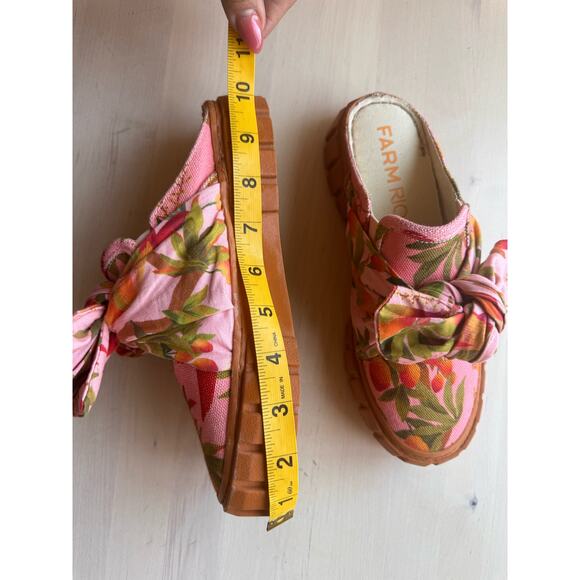FARM RIO pink Bow Mule Sneaker size 6 - Picture 8 of 12